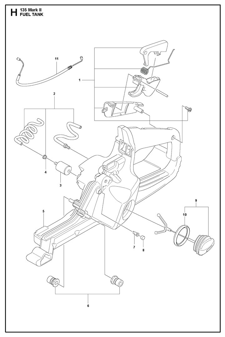 135ii-3 Husqvarna 135ii - Fuel Tank