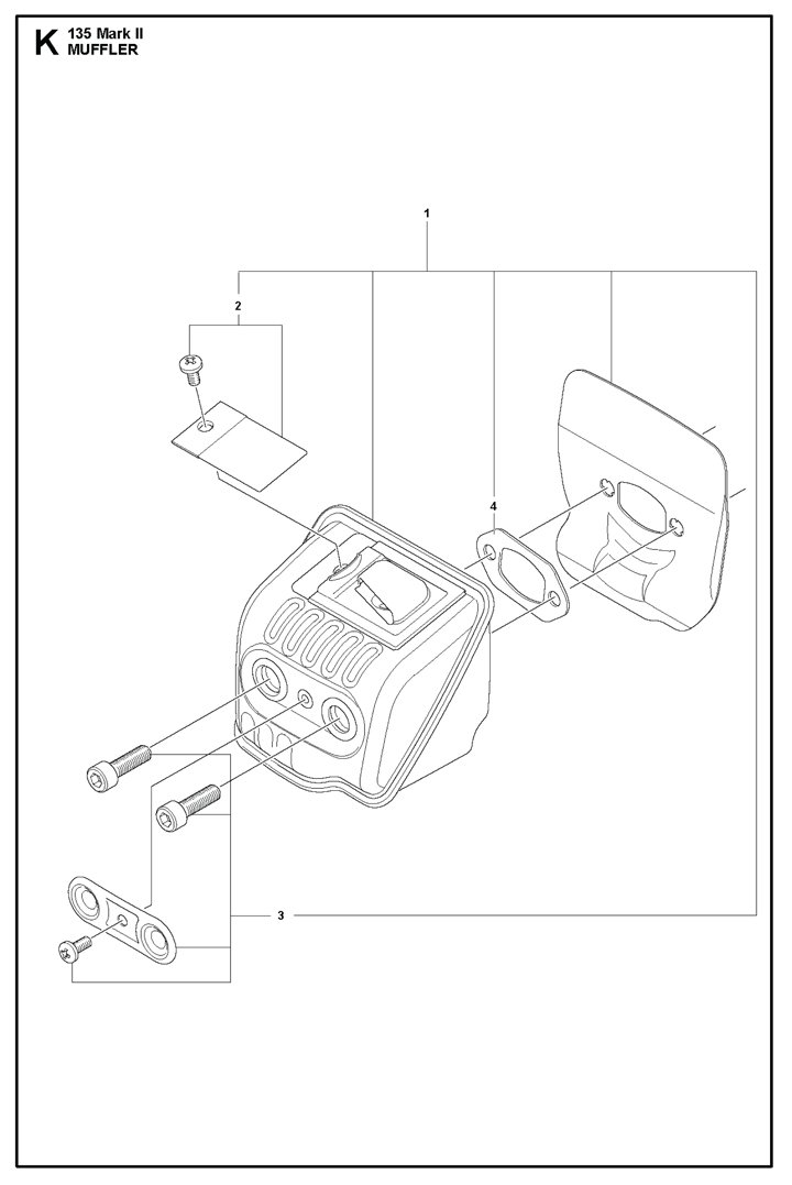 Husqvarna 135ii - Muffler