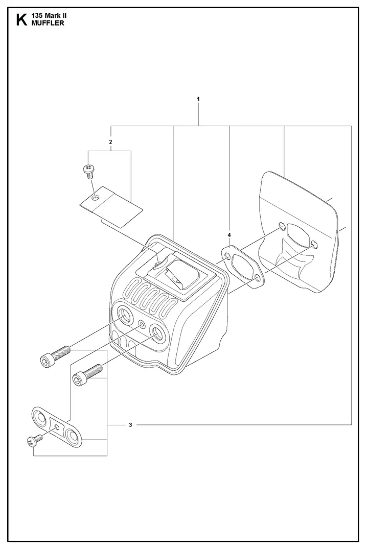 Husqvarna 135ii - Muffler