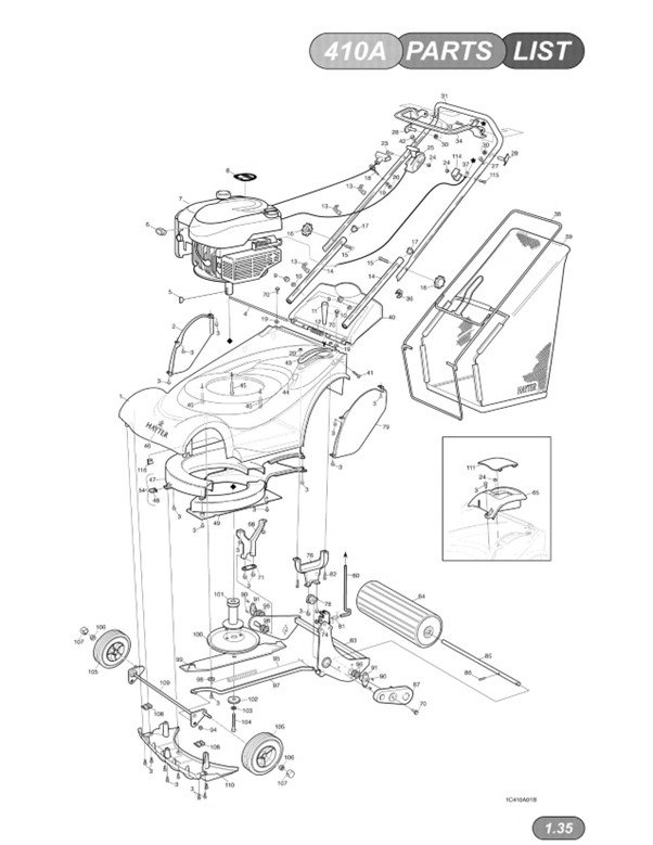 413a Hayter 413A - All Parts