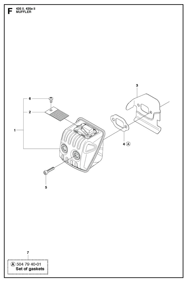 Husqvarna 435II - Muffler