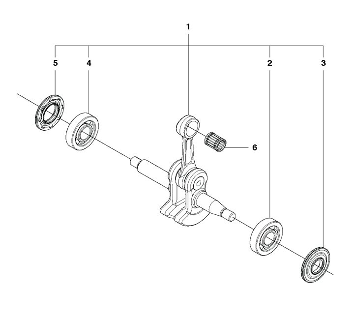 435ii-25 Husqvarna 435II - Crankshaft