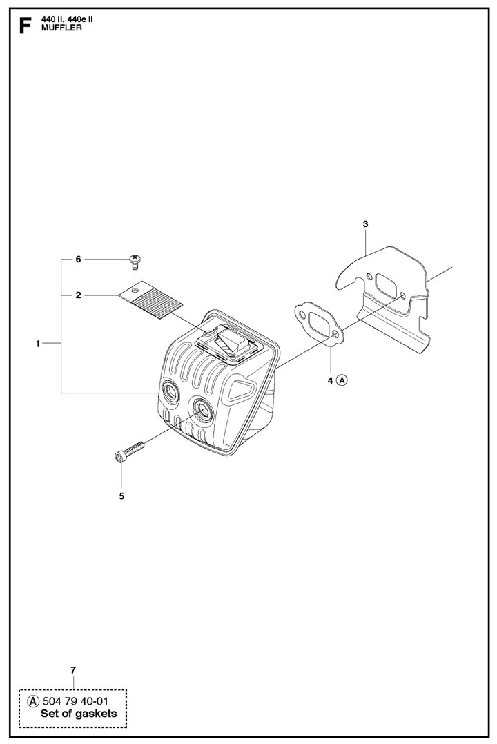 Husqvarna 440II - Muffler