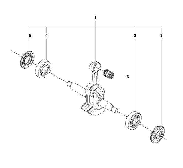 440ii-5 Husqvarna 440II - Crankshaft