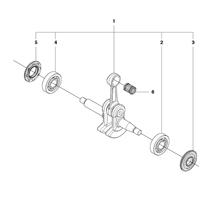Husqvarna 440II - Crankshaft