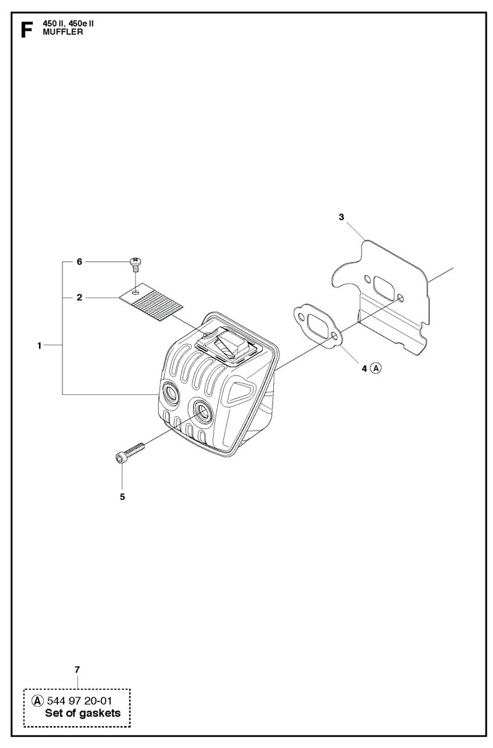 Husqvarna 450ii - Muffler