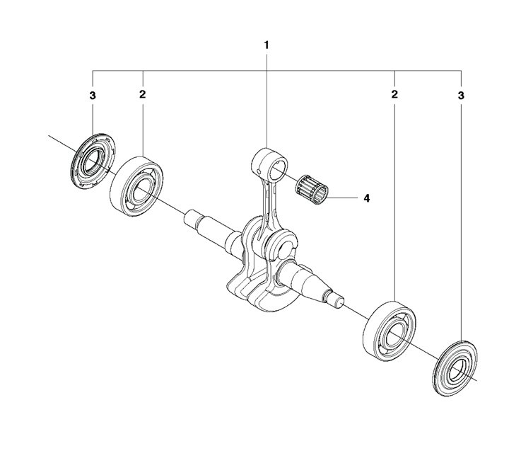 450ii-9 Husqvarna 450ii - Crankshaft