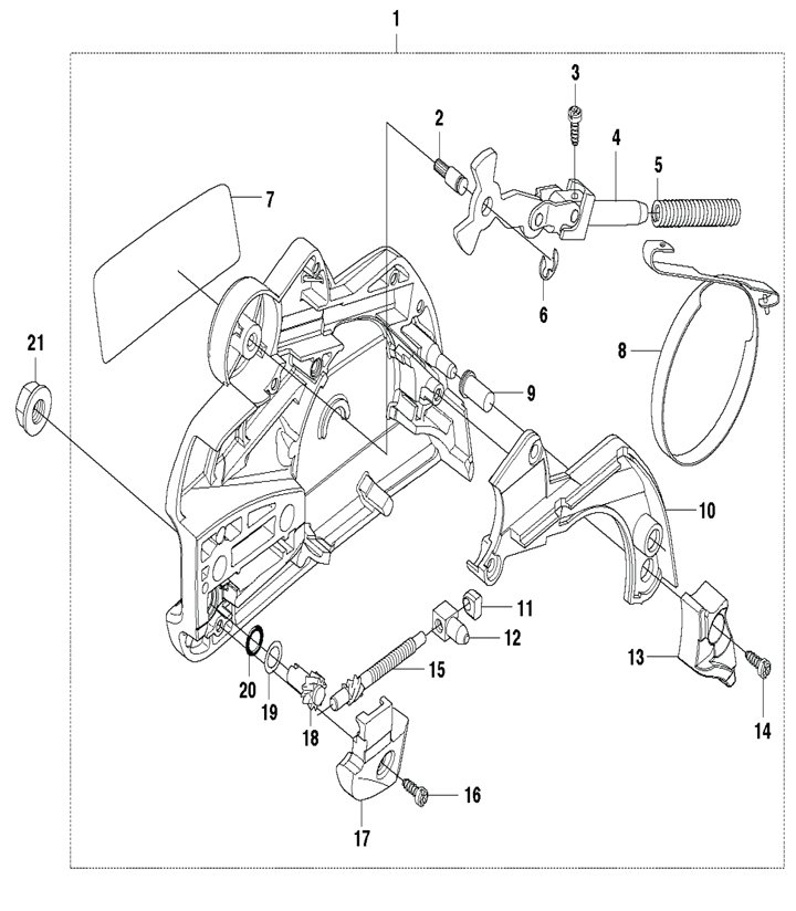 455rauncher-13 Husqvarna 455 Rancher - Clutch Cover