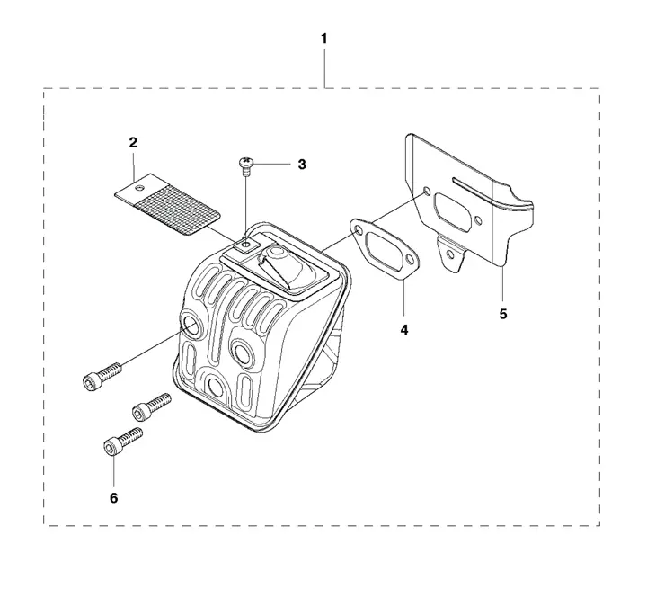Husqvarna 455 Rancher - Muffler