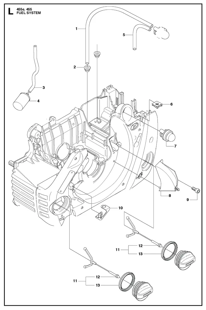 455rauncher-3 Husqvarna 455 Rancher - Fuel System