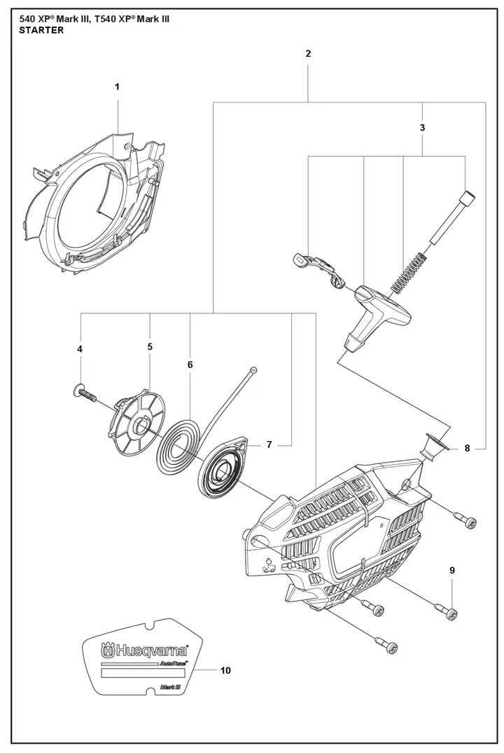 540xpiii-11 Husqvarna 540XPiii - Starter