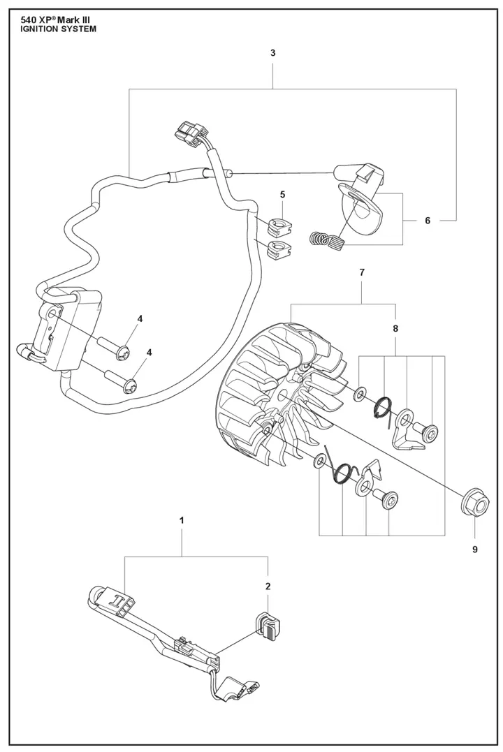 540xpiii-13 Husqvarna 540XPiii - Ignition System
