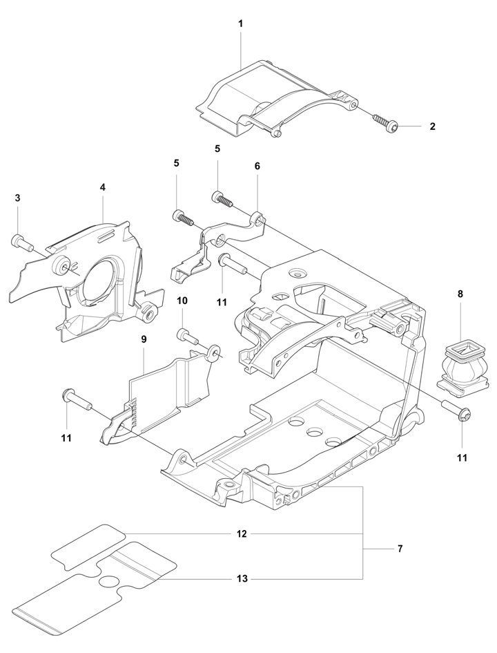 Husqvarna 540XPiii - Cylinder Cover