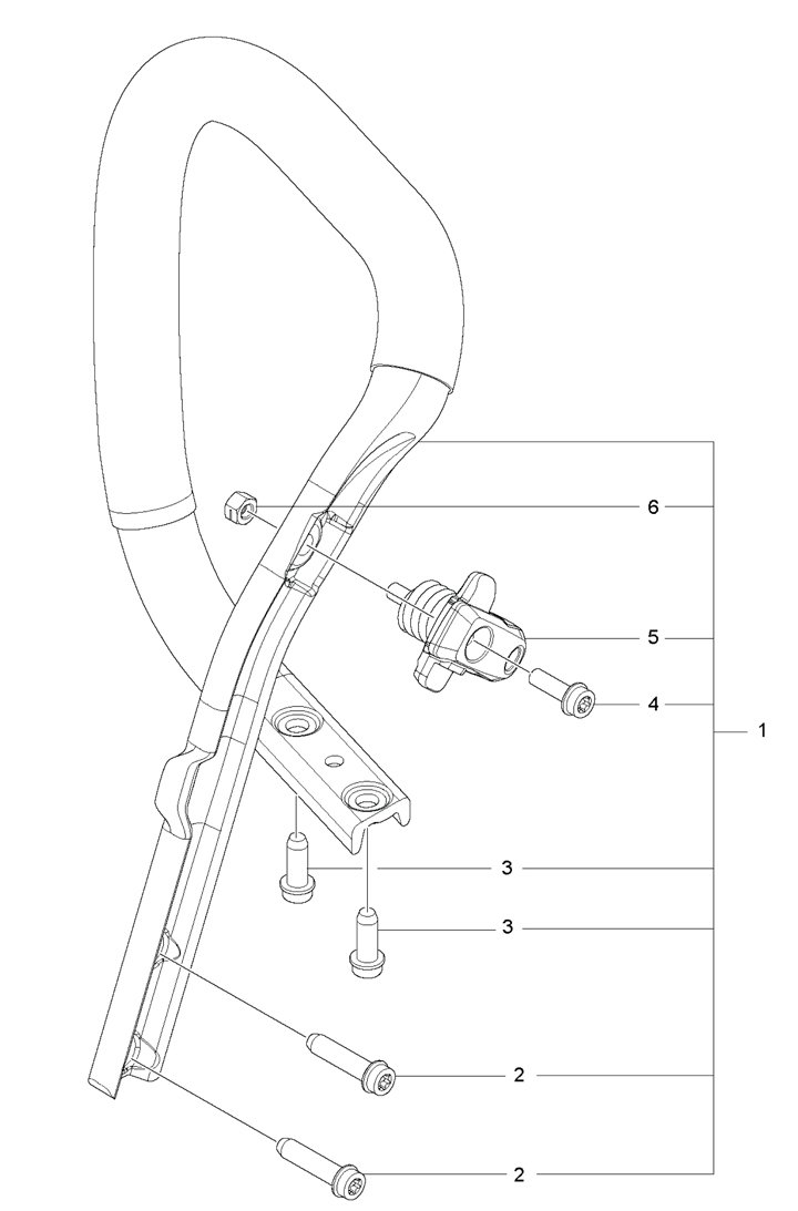 545ii-13 Husqvarna 545ii - Handle