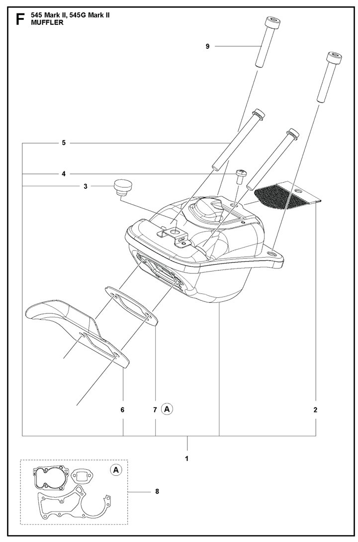 Husqvarna 545ii - Muffler