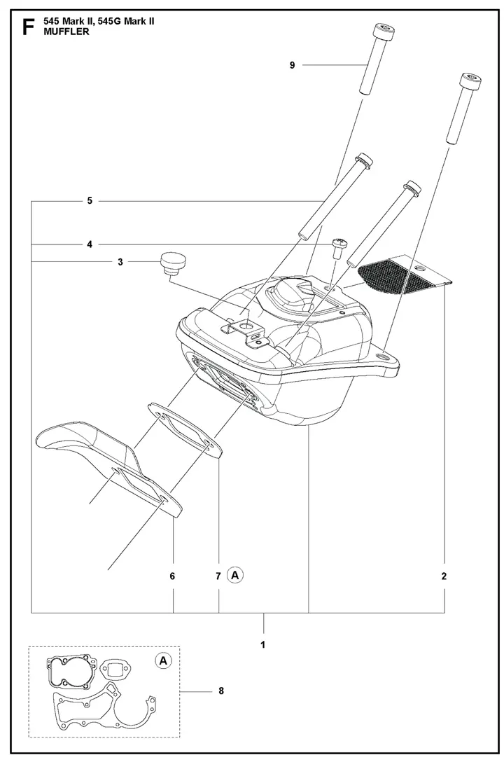 Husqvarna 545ii - Muffler