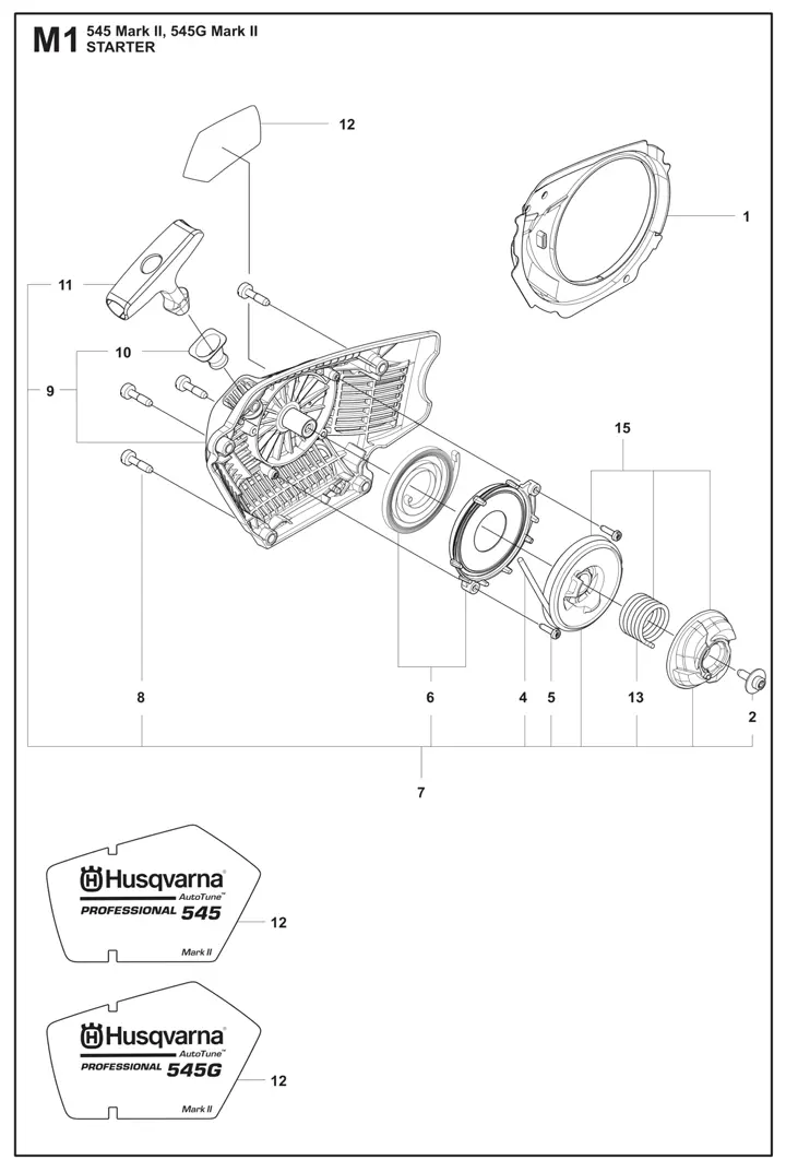 Husqvarna 545ii - Starter