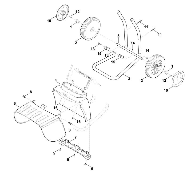 Stihl GHE355.0 - Wheel Carrier