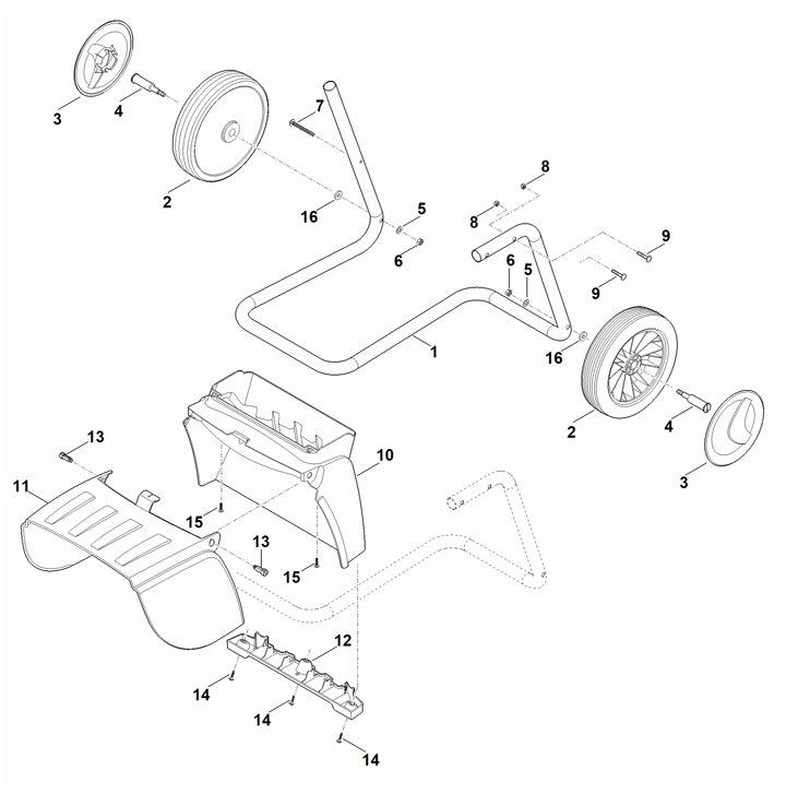 Stihl GH370.1S - Wheel Carrier