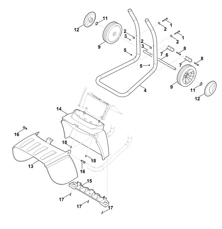 Stihl GHE150.0 - Wheel Carrier