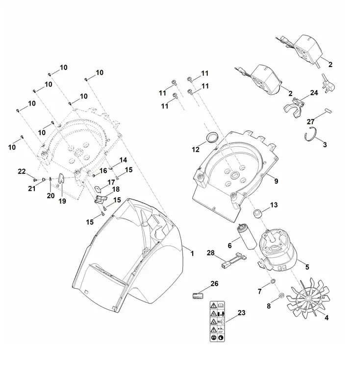 Stihl GHE250.0 - Housing, Electric Motor