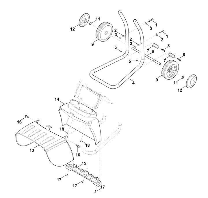 Stihl GHE250.0 - Wheel Carrier