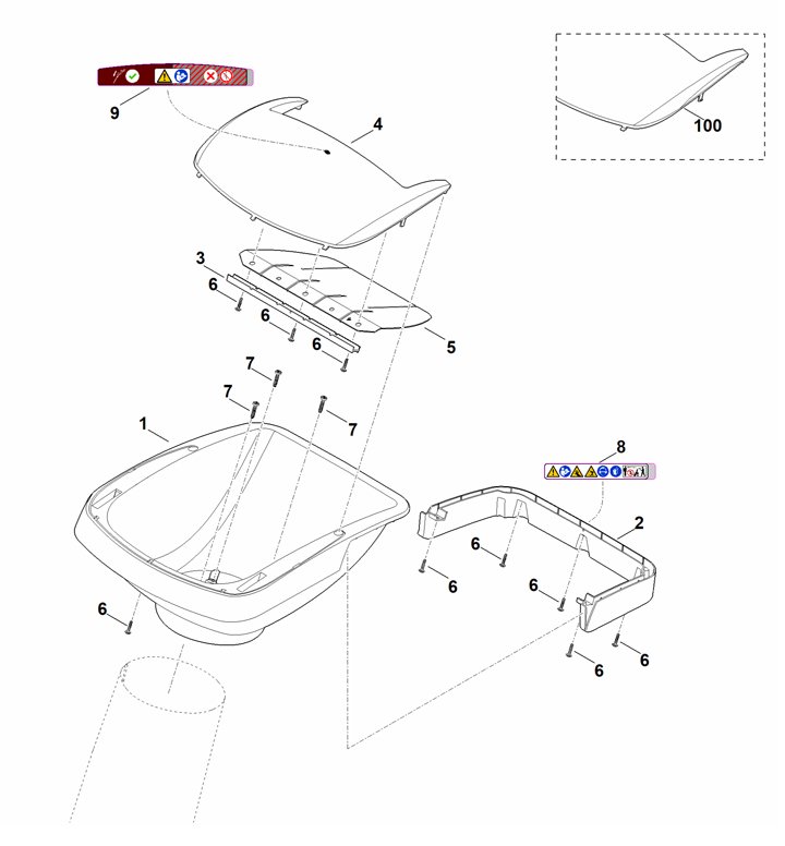 Stihl GHE355.0 - Funnel Upper