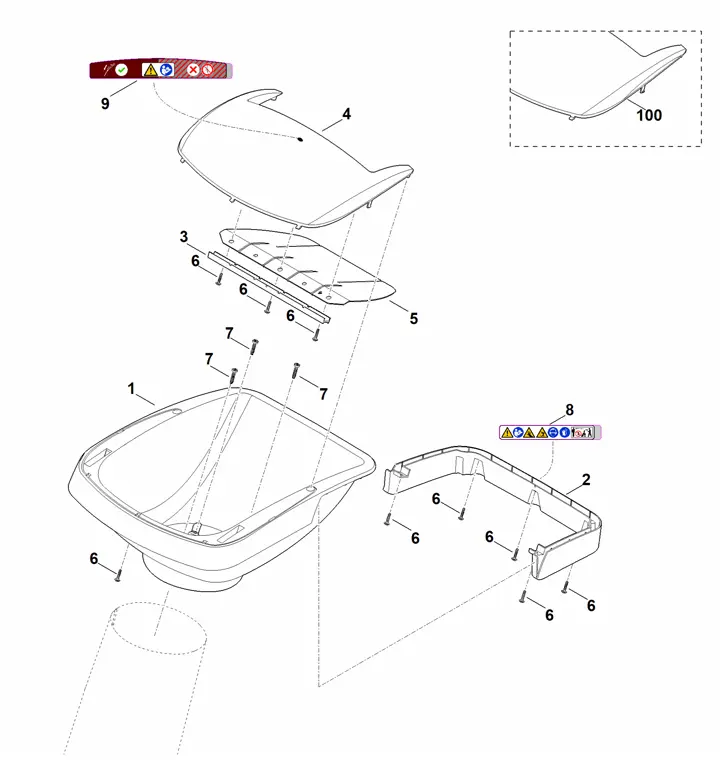 Stihl GHE355.0 - Funnel Upper
