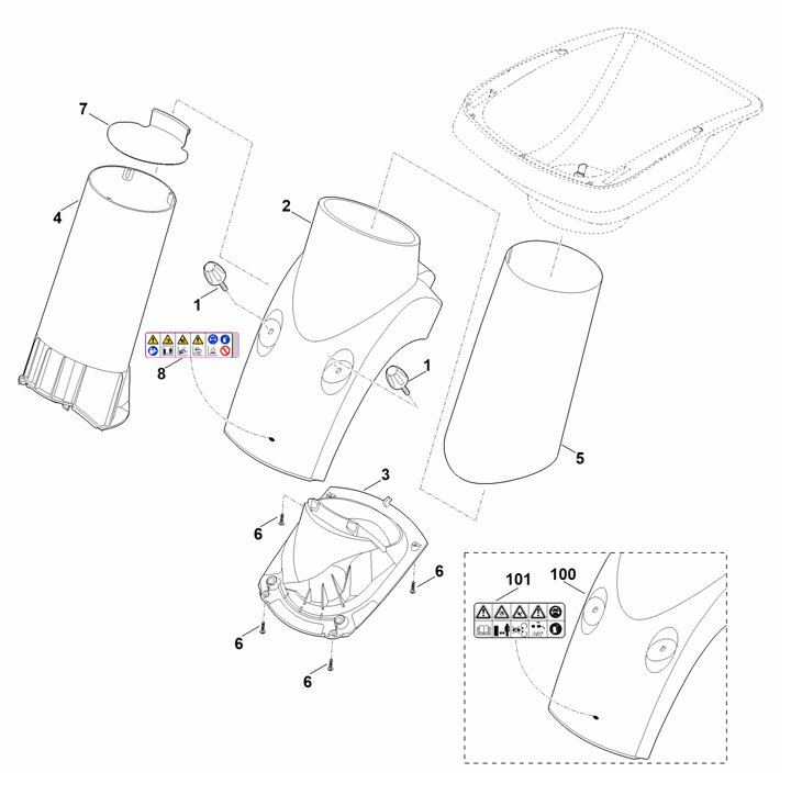 Stihl GHE355.0 - Funnel Lower Part