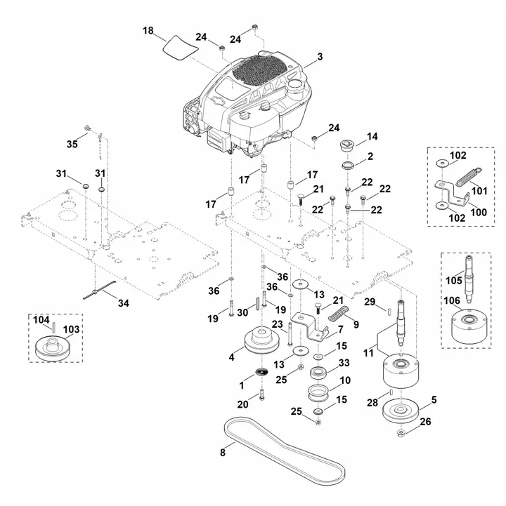 Stihl GH460 - Engine, Drive