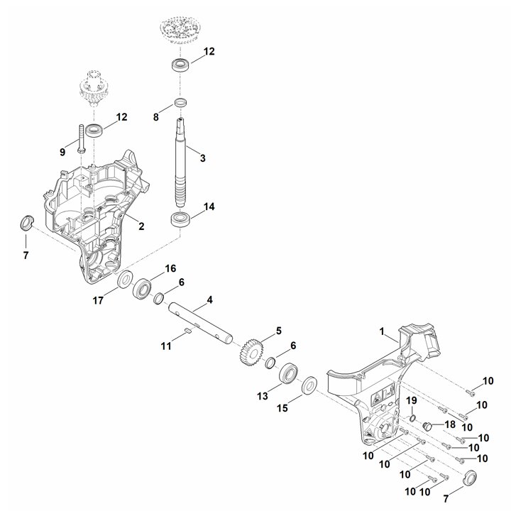 Stihl MH445.0R - Gear Head