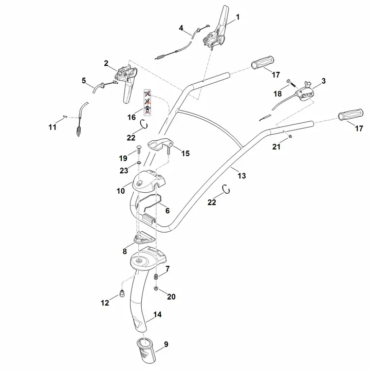 Stihl MH445.0R - Handle