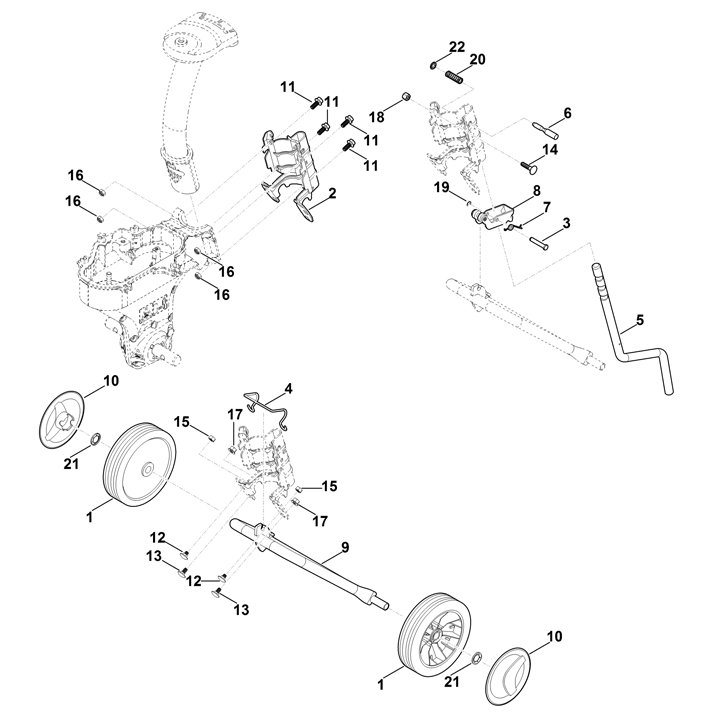 MH 445.0 R Stihl MH445.0R - Chassis