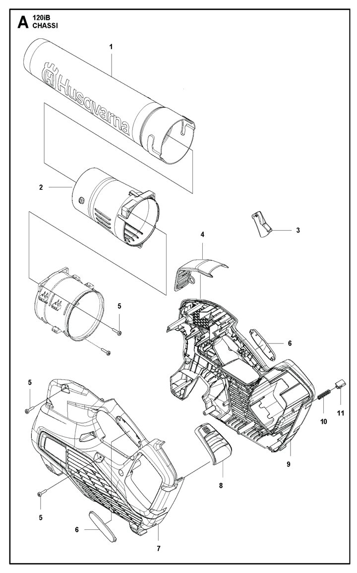 Husq 120ib-3 Housing, Tube