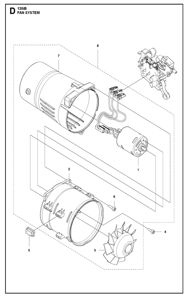 Husq 120ib-9 Fan System