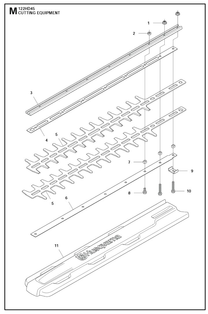 HQ-122hd45 HUSQ PETROL HEDGECUTTER-122HD45 - Cutting Equipment