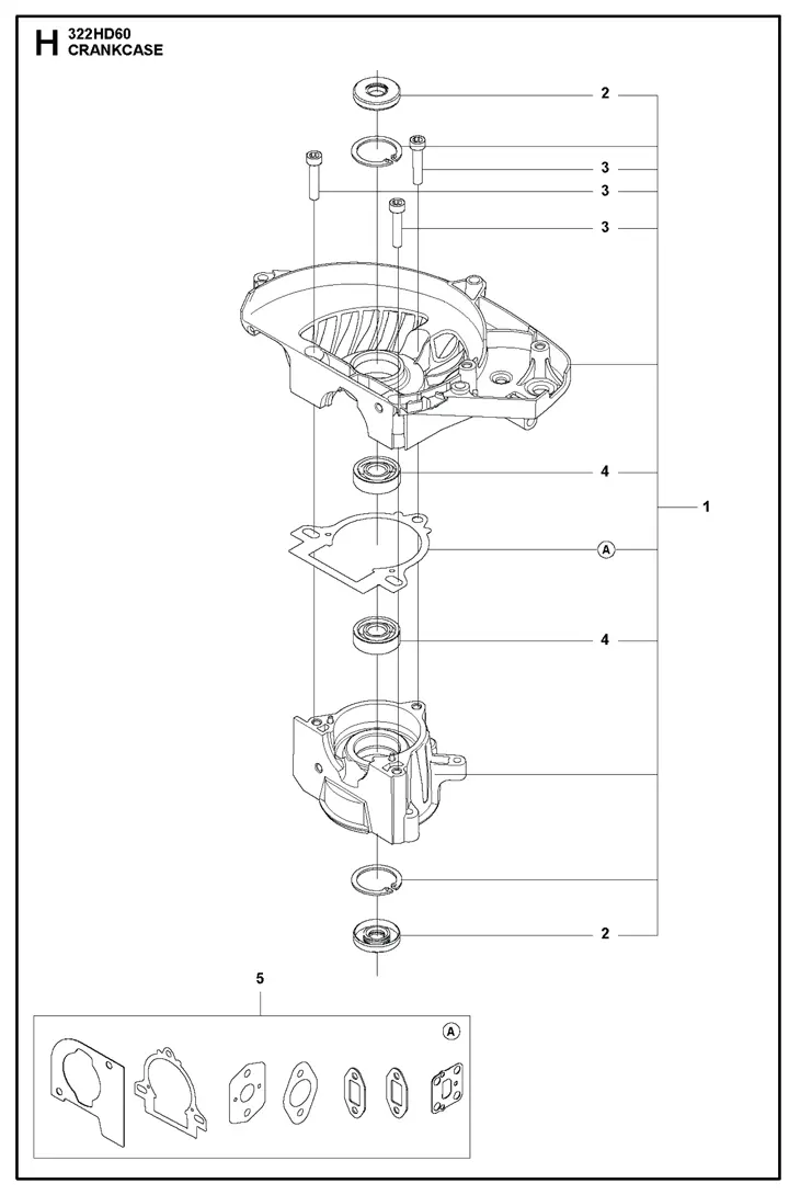 Husqvarna 322HD60 Hedge Cutter - Crankcase