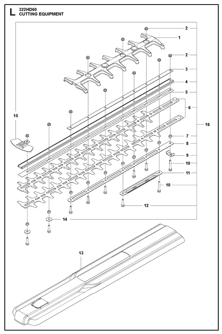 HQ-322hd60 Husqvarna 322HD60 Hedge Cutter - Cutting Equipment