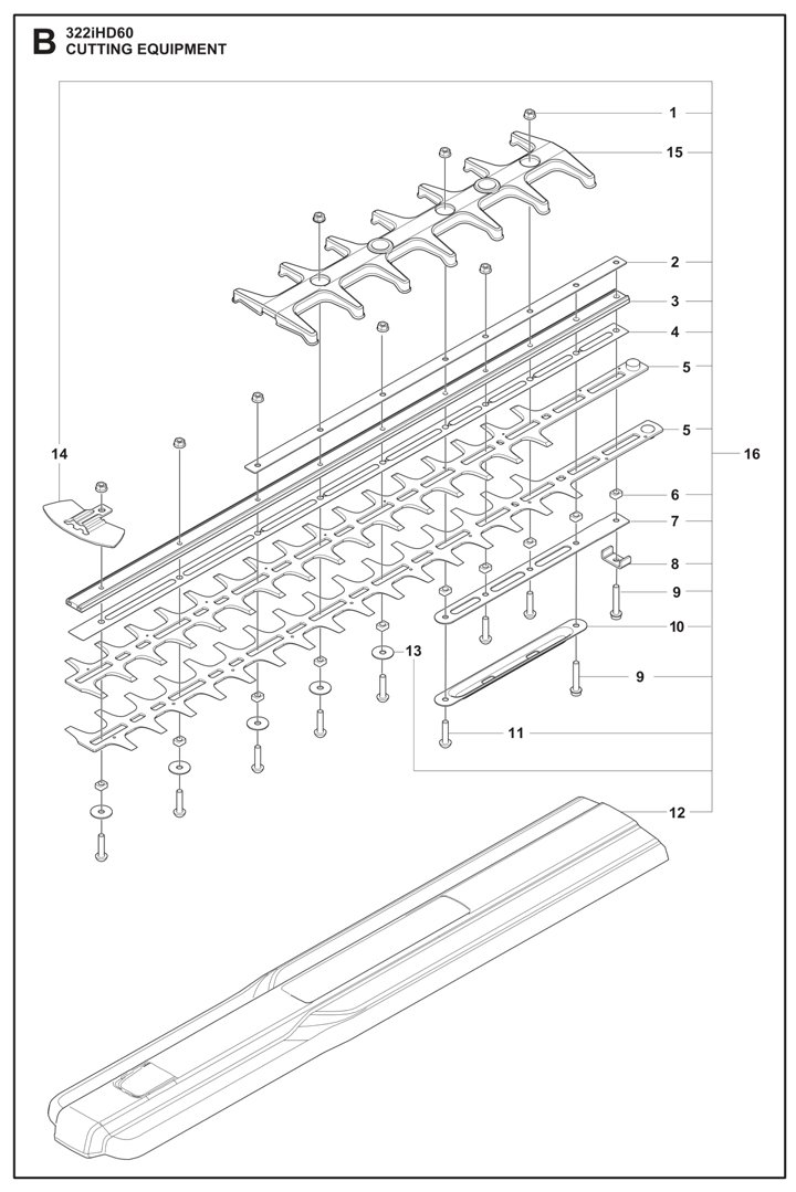 HQ-322ihd60 Husqvarna 322IHD60 Electric Hedge Cutter - Cutting Equipment
