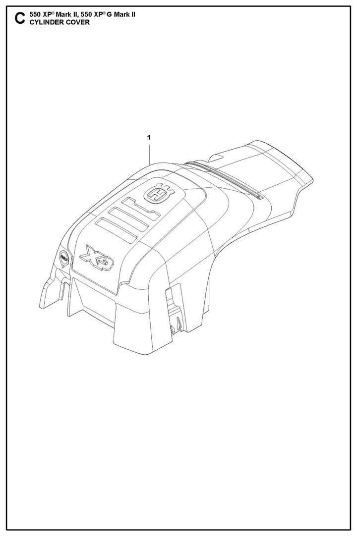 550xpgii-17 Husqvarna 550XPGii - Cylinder Cover