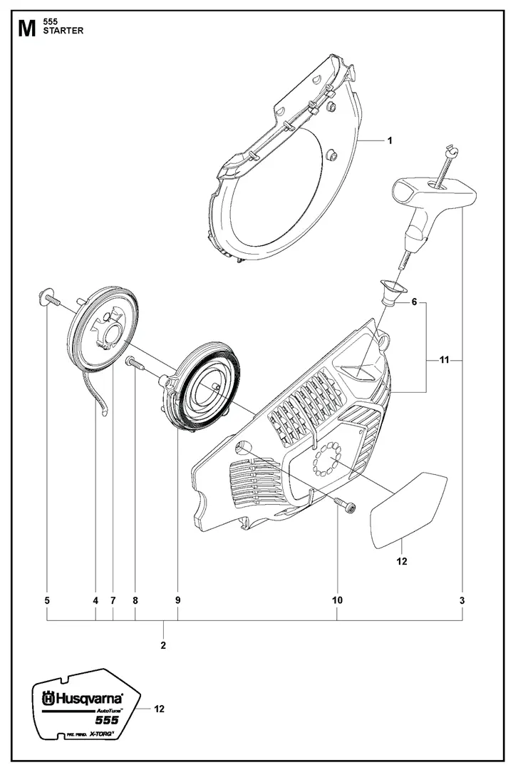 Husqvarna 555 - Starter