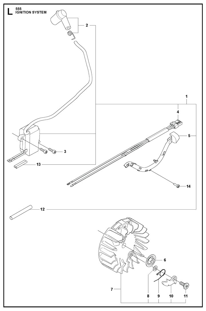 555-9 Husqvarna 555 - Ignition