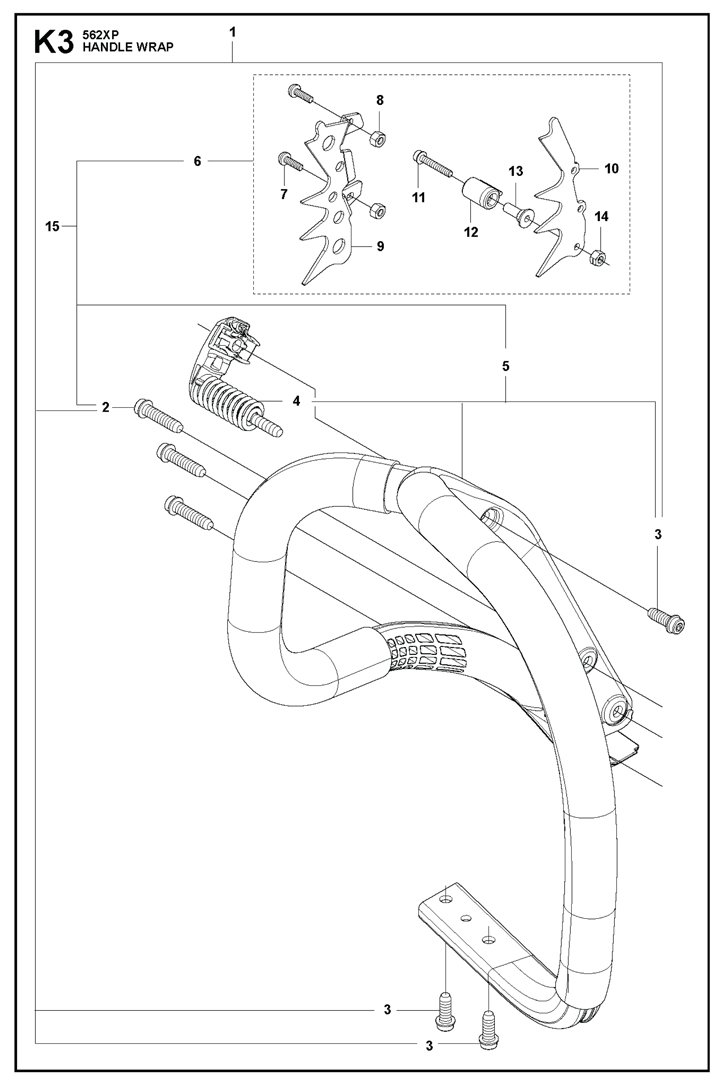 Husqvarna 562XP - Handle Wrap