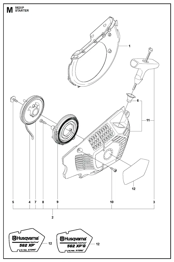 Husqvarna 562XP - Starter