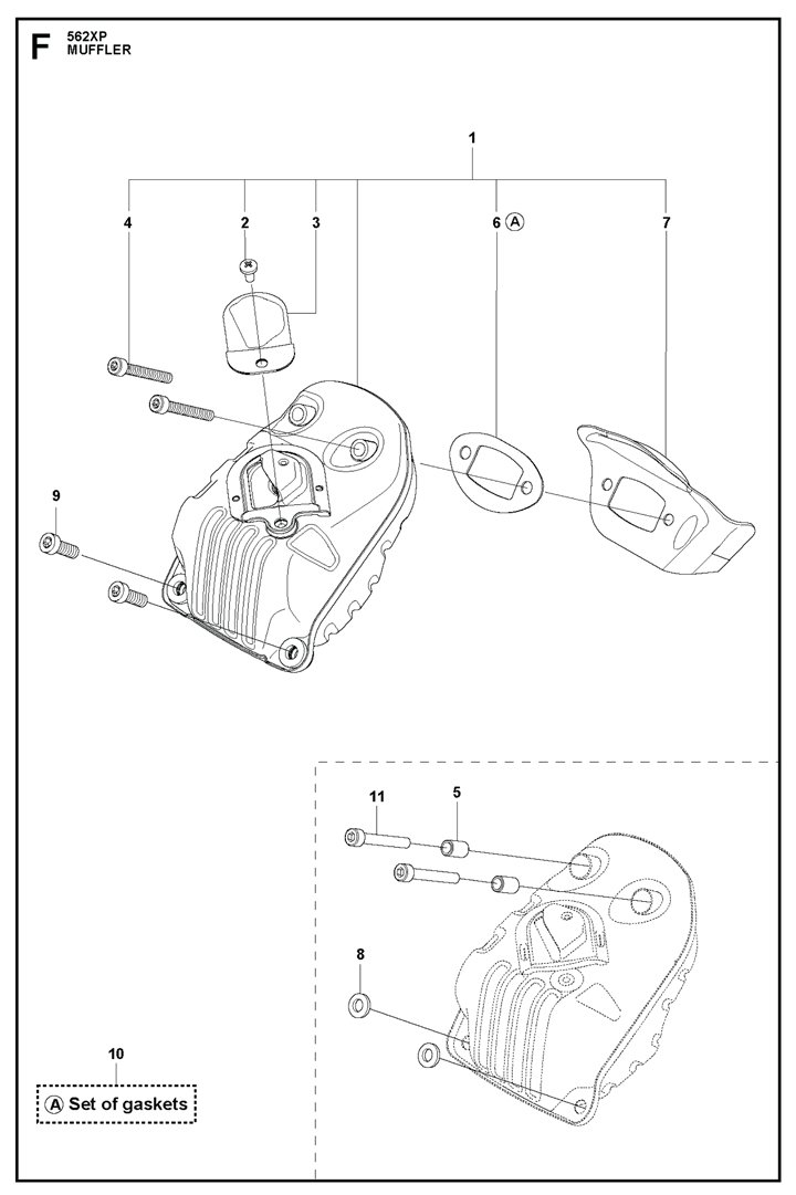 Husqvarna 562XP - Muffler