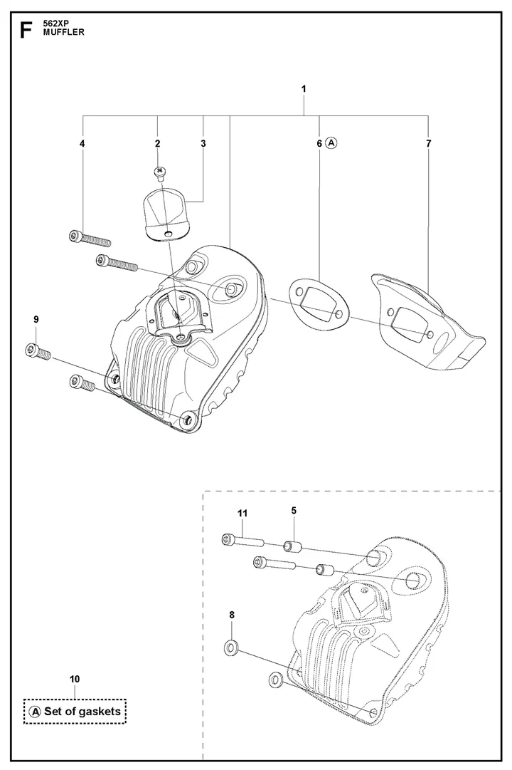 Husqvarna 562XP - Muffler