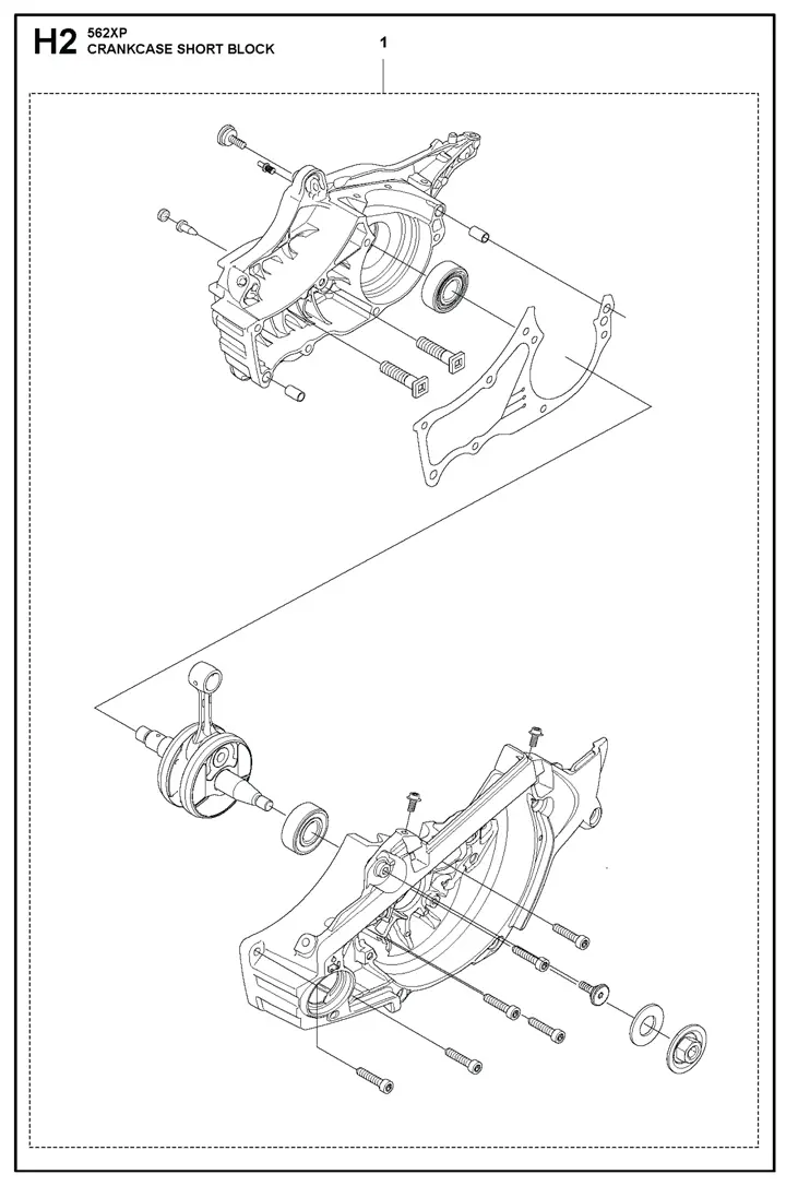 Husqvarna 562XP - Crank Case Short Block