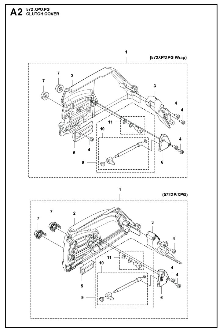 Husqvarna 572XP - Clutch Cover