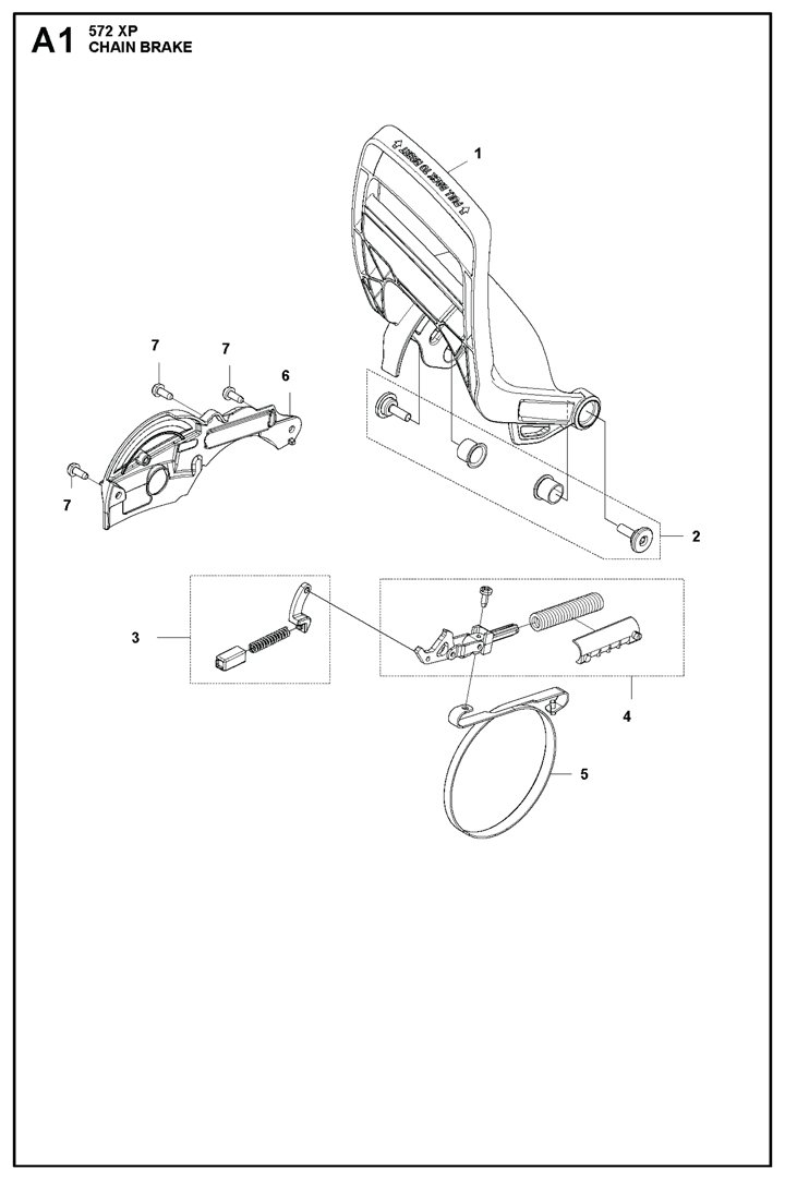 Husqvarna 572XP - Chain Brake