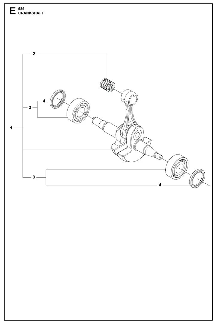 Husqvarna 585 - Crankshaft